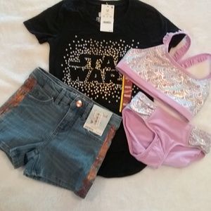 Children/girls 4 PC clothing collection. Size S